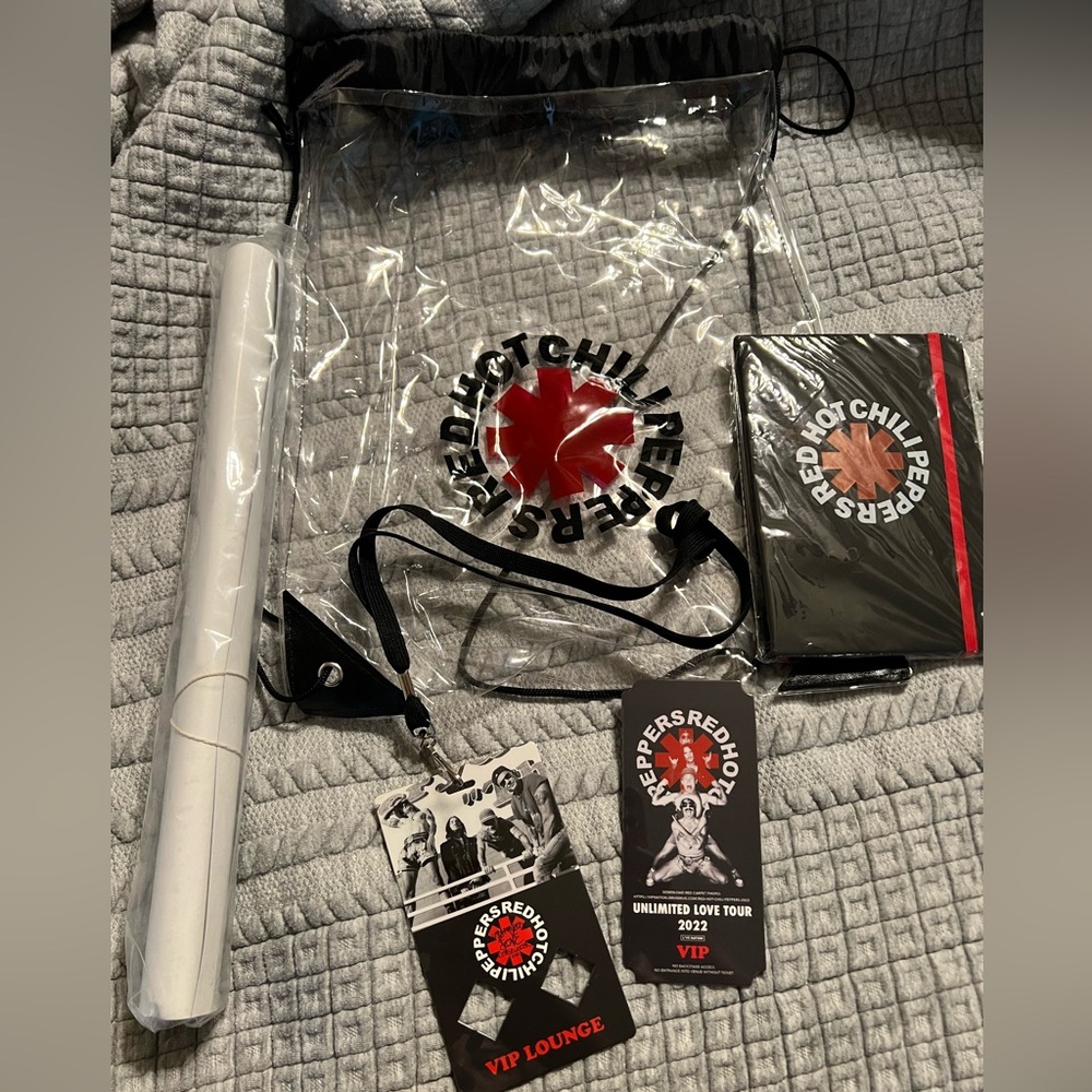 Official Red Hot Chili Peppers VIP Concert Merchandise Package